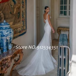 Off the Shoulder Mermaid Wedding Dresses with Detachable Train Luxury Vestido De Noiva Sereia Beading Lace Robe Mariage