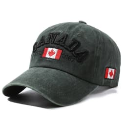 1 Unisex Outdoor Embroidered CANADA Baseball Cap - Adjustable, Sun-Protective & Casual, Ideal for Spring & Autumn Travel