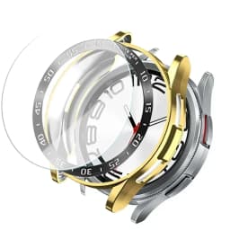 Tempered Glass+Bezel+Case For Samsung Galaxy Watch 6 Classic 43mm 47mm Cover TPU Bumper All-Around Protector Clear Screen Bezels