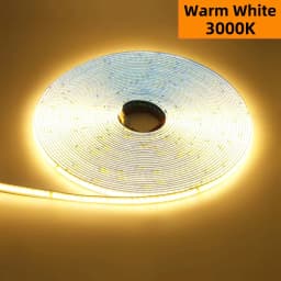 Linear regulável 24v 12v cob luzes de tira led 8mm 320leds/m fita flexível led para decoração do quarto 3000k 4000k 6000k 1m 5m