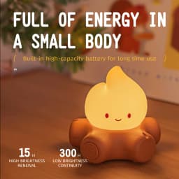 Campfire Night Lights Creative Bedside Room Decoration Atmosphere LED Light Desk Lamp Nightlight for Kid Christmas Birthday Gift