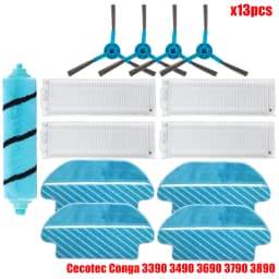 For Cecotec Conga 3290 3390 3490 3590 3690 3790 3890 Ultra Titanium Vital Vacuum Cleaner Main Side Brush Hepa Filter Spare Part
