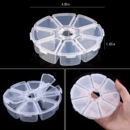 1Pcs Transparent Plastic Storage Jewelry Box Compartment Adjustable Container For Beads Earring Box Jewelry Rectangle Box Case