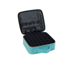 UOZL 42 Bottle Nail Polish Organizer, PU Leather Handheld Nail Polish Storage Bag, Suitable for Nail Art Lovers and Manicurists