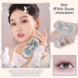 Flower Knows SWEETIE BEAR Highly Pigmented Eye Makeup Palette Eye Shadows Long Lasting Matte Shimmer Finish Cosmetics Gift Kit