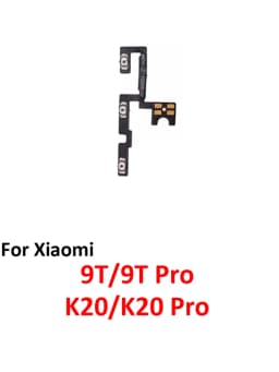 For Xiaomi Mi 9T Pro Phone New Power Volume Button On Off Up Down External Key Internal Flex Cable Parts For K20 Pro Black Blue