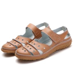 Women Sandals New Spring Summer Flat Hollow Out Ladies Shoes Buckle Solid Color Women's Sandals Beach Shoes Tailor-made Suits