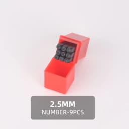 QJH Number Stamp (0-9) Letter Stamp Set (A-Z) Punch Perfect for Imprinting Metal Stamping Kit, Plastic, Wood, Leather 2-12.5MM