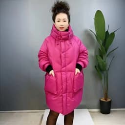2026 New Women's Thick Cotton Parka Jacket Black Winter Coat Korean Oversized Loose Hooded Coats Female Casual Long Overcoat