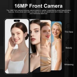 K-Touch Hot Mobile Phones A17 Pro Max Cell Phone Android 5G 7.3HD 22G+2TB Smartphone 16+48MP Dual Sim 7800mAh Unlocked Global Version