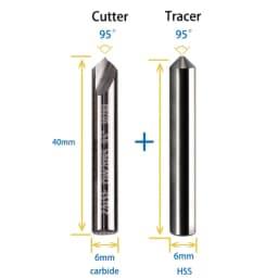 Carbide Dimple Cutter 90° 95° 100° milling cutter for Vertical Key cutting Machine to duplicate key Locksmith Tools