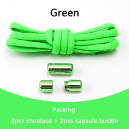 Elastic No Tie Shoelaces Semicircle Shoe Laces For Kids and Adult Sneakers Shoelace Quick Lazy Metal Lock Laces Shoe Strings