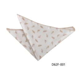 24cm Korean Style Leaf Floral Handkerchief For Men Suits Brown Red Pocket Square Polyester Woven Hanky Small Towel Tuxedo Cravat