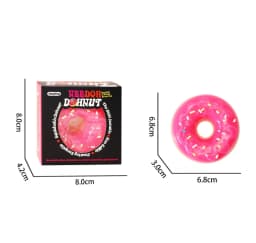 Needoh Dippin Dazzler Egg Donut Stress Relief Squishy Cube Anti-Anxiety Squeeze Toy For Focus ADHD Population Gifts.