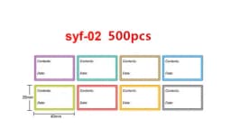 Safe Date Food catalog Storage Self-adhesive Label sticker Kitchen refrigerator blank label sticker Office stationery