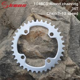 Deckas 104BCD Round Narrow Wide Chainring MTB Mountain Bike Bicycle 104BCD 32T 34T 36T 38T Crankset Tooth Plate Parts 104 BCD