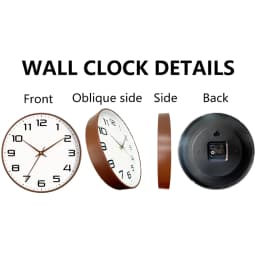 Classic Round Wall Clock Large Clear Readability Numerals Home Office Living Room Decor Offering Elegant Vintage Clock