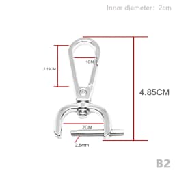 1PC DIY Metal Detachable Snap Hook Trigger Clips Buckles For Leather Craft Bag Strap Buckles Handle Shoulder Webbing