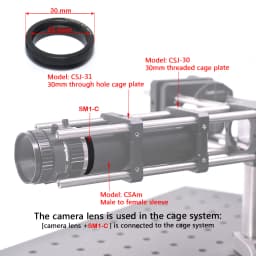 C-SM1 SM1-C C-mount Adapter CCD Camera Lens Adapter SM1 Thread Adapter Sleeve 1 Inch Base Optics For Optical Experiment Research