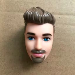 1/6 Scale Male Doll Head with Super White Beige Brown Skin for DIY Makeup Practice Collectible Figure Accessory Part