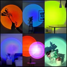 USB Led Sunset Lamp Projector Night Light Portable Mood Atmosphere Light Living Room Bedroom Wall Photography Party Decoration