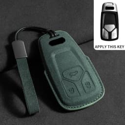 Car Key Case Cover For Audi A1 A3 8P A4 B9 A5 A6 C7 8S A7 A8 Q3 Q5 Q7 4M S4 S5 S6 S7 S8 RS3 RS6 SQ5 TTS Car Keychain Accessories