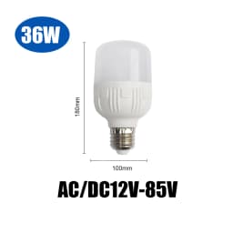 12V 24V 36V 48Volts DC AC LED Bulb Light E27 Lamp Bulbs 3W 5W 9W 12W 15W 24W 36W Bulb Lamparas Led 12-85V For Solar Camping