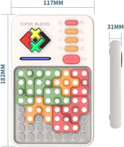New Super Blocks Pattern 1000+ Levelled Matching Puzzle Games Challenges Brain Teaser Toys for Kids & Teens, Gifts for Boys Gir