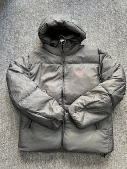 Thickened Outdoor down Jacket Hooded Windproof High Fluffy Fabric Cold Resistant Polyester Fiber Long Sleeve Zipper Cl...