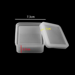 1Pcs Polygon Silicone Plant Specimen Mould UV Epoxy Square Rectangle Resin Mold for DIY Jewelry Making Accessories