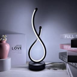 Creative Spiral LED Night Light Dimmable 3 Colors Table Night Lamp for Living Room Office Desk Bedroom Bedside Decor USB Plug in