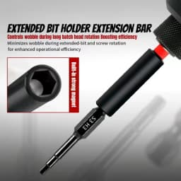 5/1pcs Magnetic Extension Screwdrivers Bit Holder Black 60MM/1/4" Handle Extended Connecting Rust Durable Tool Accessories