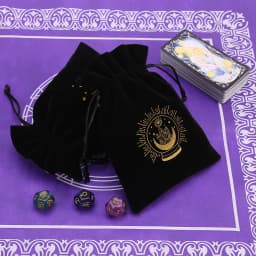 1Pcs 13x18cm Tarot Storage Velvet Bag Drawstring Pocket Board Game Card Embroidery Package Witchcraft Supplies for Altar Tarot