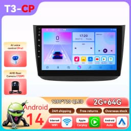 Hizpo Android 14 Car Multimedia Player For Mercedes-Benz Viano 2 W639 2003 - 2015 Carplay 360Camera By Snapdragon 6115
