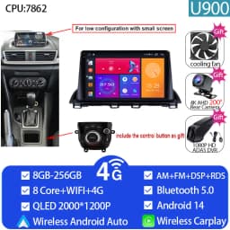 For Mazda 3 Axela 2014 - 2019 Mazda CX-4 CX4 2016 -2018 Car Radio Android Auto GPS Navigation Multimedia Video Player No DVD