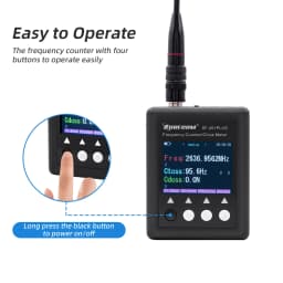 Surecom SF-401 Plus Frequency Meter Radio Hand-Held Frequency Counter 27Mhz-3000Mhz Portable CTCSS/DCS Decoder