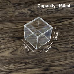 Large Capacity Jewelry Storage Box Clear Acryl Cube Portable Jewelry Storage Earrings Necklace Ring Jewelry Display