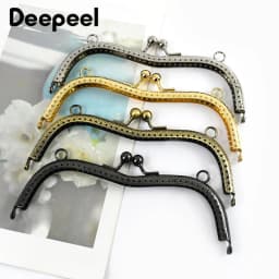1/2/5Pcs 19cm Metal Embossed Bags Handle Purse Frame Kiss Clasp Handbag Wallet Clourse Clip DIY Sewing Brackets Bag Accessories