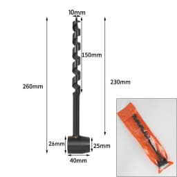Hand Wood Punch Manual Auger Drill Bush-Craft Carbon Steel Portable Survival Bit Outdoor Extended Drill Bit