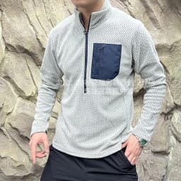 Quick Dry Half Zip Sweater Couple Outfit Z Shaped Weave 280g Polyester Fiber Outdoor Style Breathable Autumn Winter Hoodie