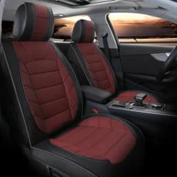 For Honda Pilot 2007-2021 5-Seat Car Seat Covers Full Set Leather Deluxe Cushion Front Rear Seat Back Cushion Pad Mat Backrest