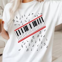 Michael-J Beat It Piano Keys T Shirt King of Pop Music Tee 2026 Fashion MJ Fan Clothes Summer Short Sleeve T-shirt Clothes
