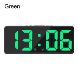 Voice Control Digital Alarm Clock Teperature Snooze Night Mode Desktop Table Clock 12/24H Anti-disturb Funtion LED Clocks Watch