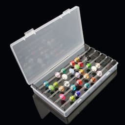 Acrylic Troll Bead Collection Panoramic Jewelry Storage Box Bracelet Beads Game Tray Round Bead Organization Box Bead Stand