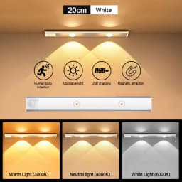 LED Night Light USB Motion Sensor Wireless Ultra Thin LED Wine cooler Light For Kitchen Cabinet Bedroom Wardrobe Indoor Lighting