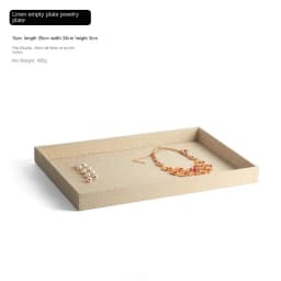 Handmade Burlap Jewelry Display Box Eco-Friendly Storage for Earrings Bracelets And Rings