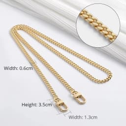 HAVREDELUXE Bag Chain Three-in-one Transformation Metal Bag Messenger Copper Chain Bag Chain Accessories Single Purchase