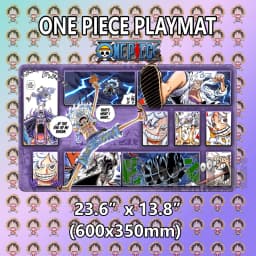 Boardgame- One Piece OPCG Luffy Playmat with Stitched Edges Custom One Piece Mouse Pad Desk Accessories for Gamers Desk Mat
