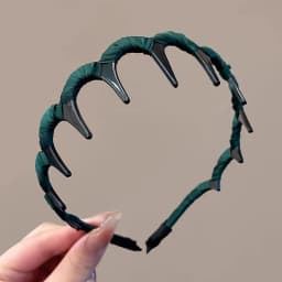 Coffee Polka Dot Ribbon Headband For Women - High Skull Top Hair Bands Face Washing Hairband Elegant Ponytail Hair Accessory