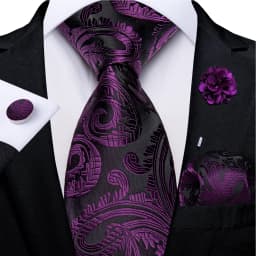 Floral Pink Ties For Men Wedding Party Man Tie Handkerchief Brooch Cufflinks Set Men Accessories Gravata